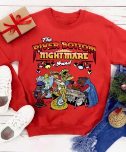 The River Bottom Nightmare Band Sweatshirt, Emmet Otter's Jug-Band Cartoon Christmas Tee, Christmas Holiday Movie T-Shirt