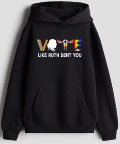 Ruth Bader Ginsburg Hoodie, Banned Books Sweatshirt, Casual Graphic T-Shirt, Gift for Men, Gift for Women