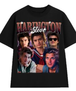 Vintage Steve Harrington Bootleg 2025 T-Shirt, Cloud Tee Stranger Thing Shirt, Casual Movie Tee, Menswear Top Streetwear