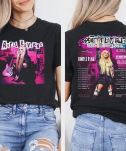 Avril Lavigne 2025 Tour T-Shirt, Y2K Pop Punk Concert Tee