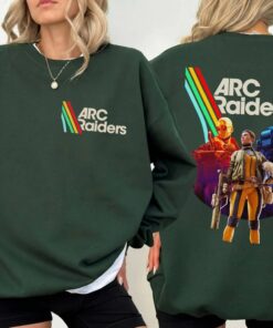 ARC Raiders Game Shirt, Retro Arcade Raiders T-Shirt, Video Game Emote Gamer Gift, Vintage ARC Stripes Tee