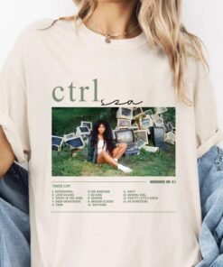 Vintage CTRL SZA Graphic Tee, Unisex Retro R&B Music Top