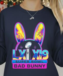 Bad Bunny Super Bowl LIX T-Shirt, Miami Graphic Tee, Benito Bowl Shirt, Puerto Rico Coqui Frog Top, Football Fan Gift, Bunny Super Bowl Tee