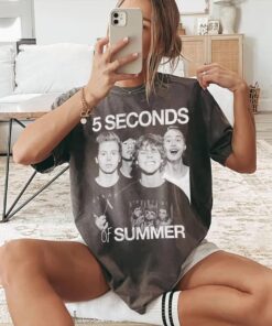 5SOS Shirt, 5 Seconds of Summer 90s Vintage T-Shirt, World Tour Shirt, Gift For Fans