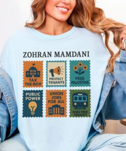 Zohran Mamdani Shirt, Postage Stamp Activism Sweatshirt, Political Statement Social Justice Gift