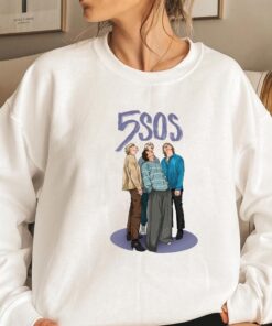 5 Seconds of Summer Vintage Shirt, 5SOS Tour T-Shirt, Sweatshirt & Hoodie, Retro Band Merch, Gift for Music Fans