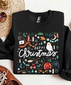 Happy Christmas Sweatshirt, Wizard Holiday Sweater for Fans