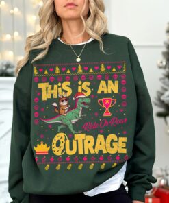 This Is An Outrage Sweatshirt, Princess Donut And Mongo Sweater, Dungeon Crawler Carl Fan Christmas Tee, Litrpg Lover Xmas Gifts