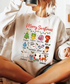 Merry Swiftmas Shirt, Christmas Tree Eras Crewneck Tee, Merry S-mas Sweatshirt, Cute Christmas Hoodie, Music Lover, Cute Music Fan Gift