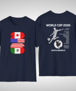 2026 World Soccer Cup Championship Shirt, North America Three Nations Futbol Tee, Mens Womens Gift