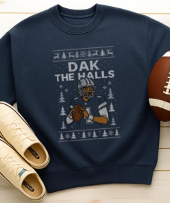 Dak the Halls T-Shirt, Dak Prescott Christmas Tee, Dallas Football Sweatshirt, Ugly Hoodie, Style Shirt, Holiday Dallas Football Fan Gift