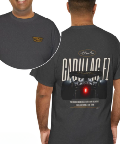 Formula 1 Cadillac Tshirt, 2026 Cadillac F1 T-Shirt, American F1 Team Racing Tee, Black Motorsport Shirt, F1 Fan Apparel Unisex Graphic Top