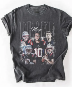 Vintage Drake Maye 90s Shirt, Game Day Merch, Christmas 2025 Gift