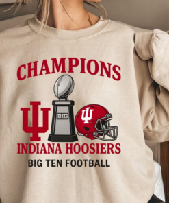 Indiana Hoosiers Champions Sweater, Big Ten Football, Indiana Hoosiers Trophy Hoodie, Indiana Football Vintage Champion Shirt