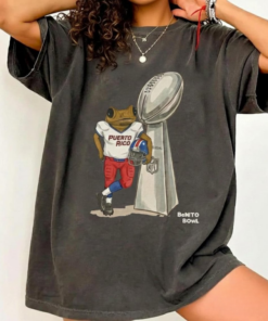 Benito Bowl Super Bowl Halftime Tee, Puerto Rico Coquí Frog Football Shirt, Bad Bunny Fan Merch