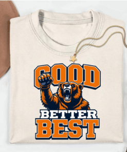 Chicago Pro Football Mantra T-Shirt, Good Better Best Quote Tee, Inspirational Coach Shirt, Motivational Locker Room Top