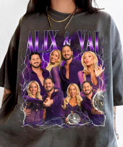 Alix and Val Shirt, Sparkle Dance Duo Bootleg T-Shirt, Trending Ballroom Show Fan Tee, Vintage Dance Duo Fan Top