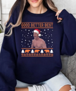 Ben Johnson Good Better Best Christmas Chicago Football Ugly Pattern Sweatshirt, Chicago Sports Retro Hoodie, Game Day T-Shirt, Xmas Gifts