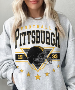 Vintage 90s Style Pittsburgh Football Style Sweatshirt, Retro Pittsburgh Football Crewneck, Pittsburgh Fans Gift, Sunday Football Shirt