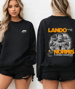Lando Norris World Champion Crewneck Sweatshirt, Formula One Sweater F1 Gift, F1 Fan