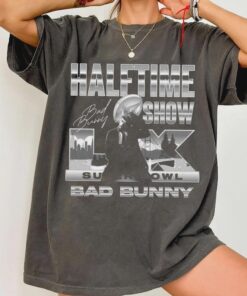 Bad Bunny Halftime Show T-Shirt, Super Bowl LIX Graphic Tee, Unisex Concert Shirt
