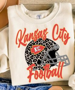Kansas City Sweatshirt, Leopard Helmet Crewneck,Game Day Shirt, Football Lover Tee