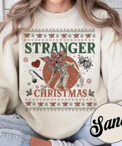 Funny TV Show Christmas Sweater, Stranger Christmas Ugly Graphic, Holiday Celebration Hoodie Shirt