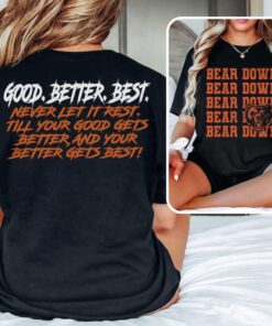 Vintage Good Better Best Shirt, Chicago Pro Football Mantra Shirt, Good Better Best Shirt, Inspirational Coach, Motivational Locker Room Tee