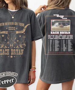 Zach Bryan With Heaven On Tour 2026 Shirt, Zach Bryan Shirt, Zach Bryan Country Music, Zach Bryan Fan Gift, Zach Bryan Merch, Zach Bryan Tee