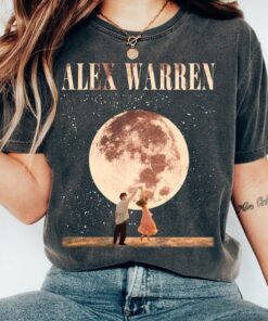 Alex Warren Moon Dance T-Shirt, Alex Warren Tour 2025 Vintage unisex tee, Alex Warren Graphic Shirt Fan Gift, Alex Warren Music Fan Shirt