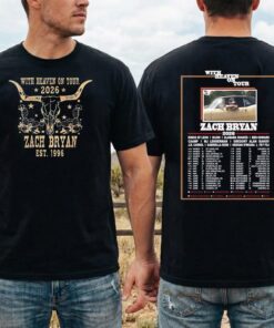 Zach Bryan With Heaven On Tour 2026 Shirt, Western Concert Tee