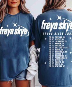 Retro Freya Skye Silent Treatment Shirt, Stars Align Tour 2026 Festival Tee, Disney Channel Zombies 4 Nova Bright, Freya Skye Concert Music
