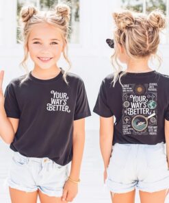 Your Way's Better Shirt, Proverbs 16:9 Bible Verse Shirt, Toddler Christian Religious Shirt, Religious Kids Shirt, Youth Faith Shirt Gift