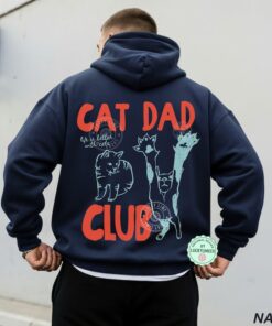 Cat Dad Hoodie, Cat Dad Hooded Sweatshirt, Funny Cat Hoodie, Cat Dad Gift, Cat Dad Club Sweatshirt, Cat Lover, Pet Parent Hoodie