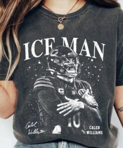 Caleb Williams Football Vintage Shirt, Vintage 90s Sport Shirt, Chicago Football Shirt, Ice Man Shirt, Gift For Fans
