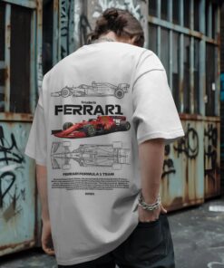 Ferrari Formula 1 Car Tee, Racing Blueprint Illustration