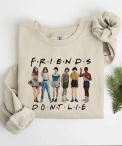 Retro 90s Friends Don't Lie Shirt, Stranger Christmas Sweatshirt