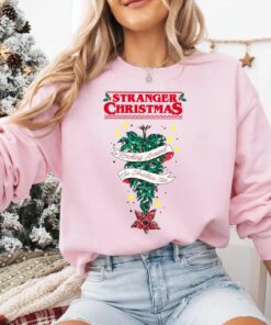 Rocking Around The Upside Down Christmast Tree Sweatshirt, Retro 80s Funny Holiday Christmas Things Movie Fans T-Shirt & Hoodie
