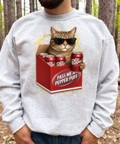 Vintage Cat Dr Pepper Sweatshirt, Retro Dr Pepper T-Shirt & Hoodie, Gift for Dr Pepper Lover