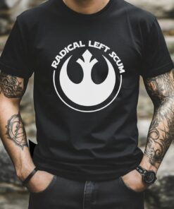 Radical Left Scum Tee, Political Rebel Emblem Star Wars Parody T-Shirt