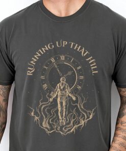 Running Up That Hill T-Shirt, Dark Botanical, Rock Shirt, 80s Rock Top, Unisex Tee, Gift Shirt, Gothic Shirt