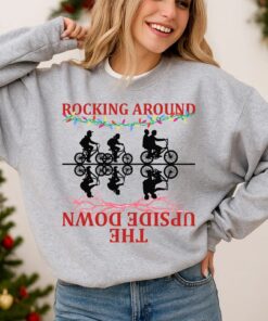 Stranger Xmas Sweatshirt, Stringer Christmas Crewneck, Merry Upside Down Xmas Shirt, Retro 80s Hoodie, Sci-Fi Christmas Things Fans Top