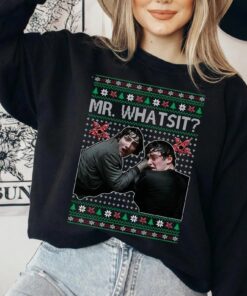 Mr Whatsit Sweatshirt, Merry Upside Down Xmas Tee, Retro 80s Hoodie, Funny Holiday T-Shirt, Sci-Fi Christmas Things Fans Top