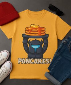 PANCAKES - Funny Gamer Shirt - Mini Pekka Parody - Strategy Game Tee
