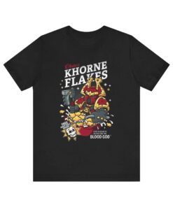 Khorne Flakes Cereal T-Shirt, Warhammer Parody, Funny Gaming Shirt, Videogamer Gift, Videogamer Tee, Tabletop Wargame