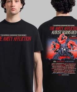 The Amity Affliction The Spring Horizons Tour 2026 Schedule Dates Two Sided T-Shirt