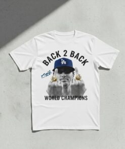 Kike Hernandez Shirt, World Series Champs 2025 Middle Finger Baseball Vintage Look Oversized T-Shirt