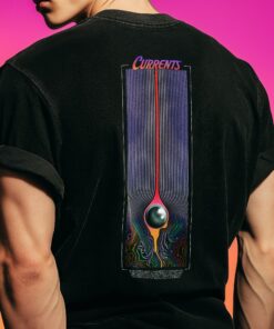 Tame Impala Currents Back Print Shirt | Psychedelic Album Art Graphic | Retro Indie Rock Band Merch | Vintage Style Festival Top
