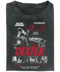 Vintage Dexter Movie T-Shirt, Morgan Graphic Tee, 90s Style