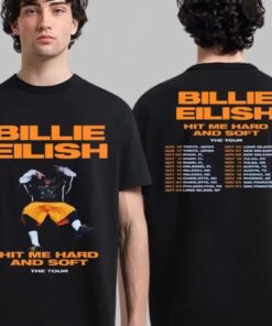 Billie Eilish Hit Me Hard and Soft The Tour 2025 Shirt, Vintage Concert Tee, Fan Merch Gift, Unisex Music Tour T-Shirt for Men Women
